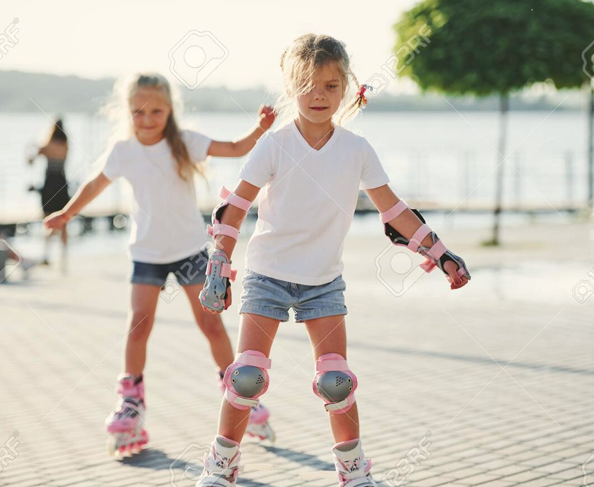 children on roller skates